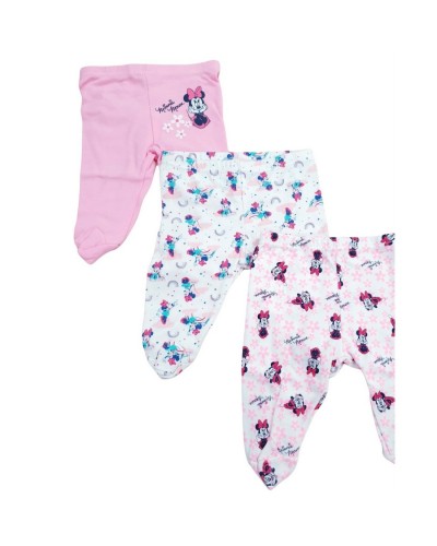 Calzini neonata Disney 1543 Minnie 3pz. Bianco