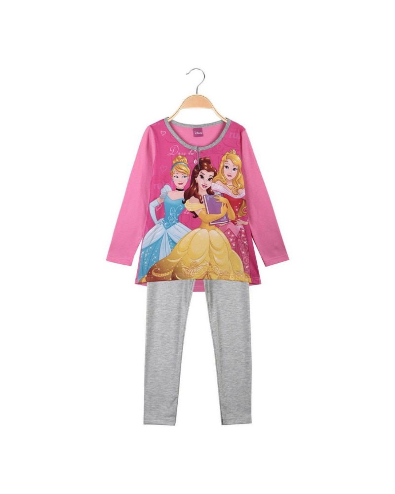 Pigiama Bambina Cotone Manica Lunga Princess Disney