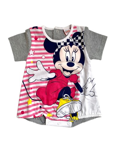 Pagliaccetto Estivo Neonata Manica Corta Ellepi Disney Minnie Mouse 8109MA